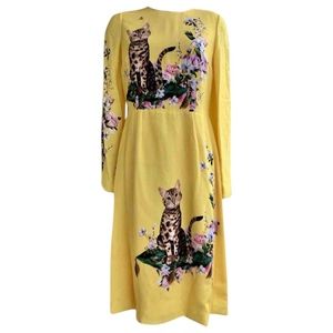 dolce gabbana yellow dress